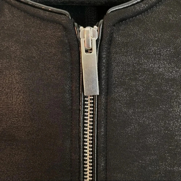 The Kooples Sport Leather Effect Moto Jacket S - Picture 4 of 11